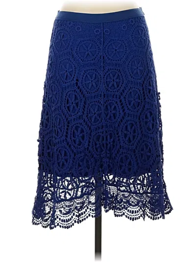 Pre-owned Ella Moss Formal Skirt In Blue