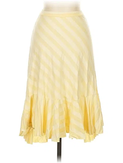 Pre-owned Ella Moss Formal Skirt In Yellow