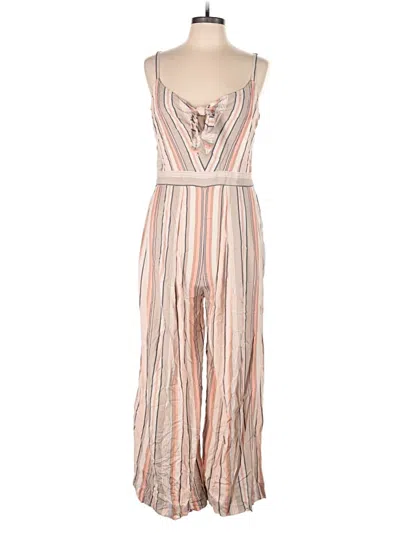 Pre-owned Ella Moss Jumpsuit In Tan