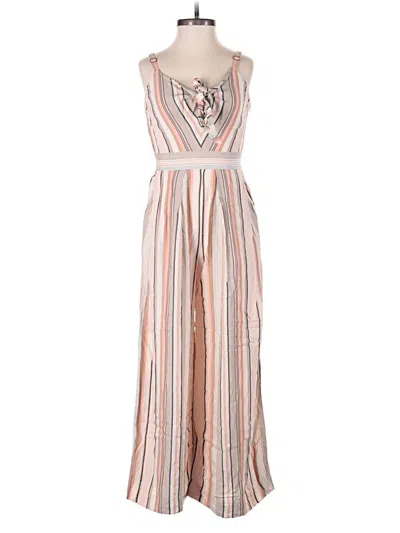 Pre-owned Ella Moss Jumpsuit In Tan