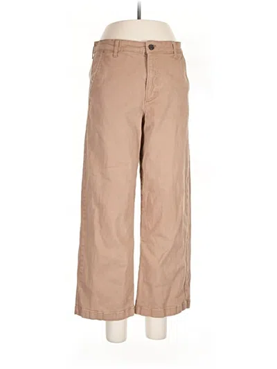 Pre-owned Ella Moss Khaki Pant In Brown