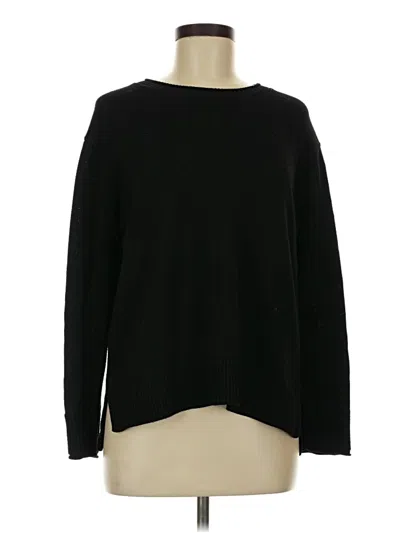 Pre-owned Ella Moss Long Sleeve T-shirt In Black