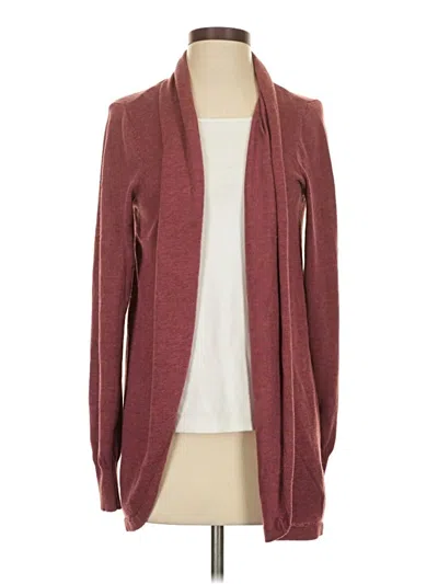 Pre-owned Ella Moss Long Sleeve Turtleneck In Burgundy