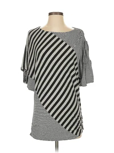 Pre-owned Ella Moss Poncho In Gray