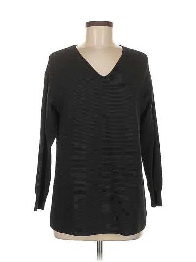Pre-owned Ella Moss Pullover Sweater In Black