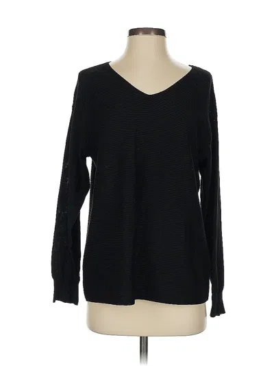 Pre-owned Ella Moss Pullover Sweater In Black