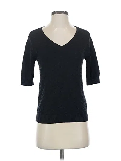 Pre-owned Ella Moss Pullover Sweater In Black