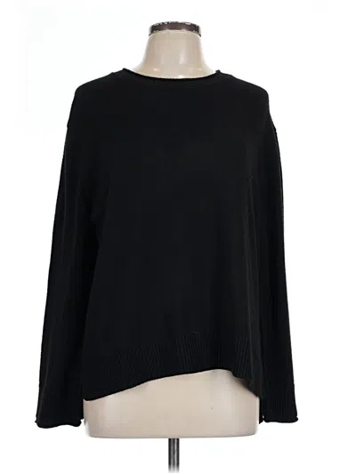 Pre-owned Ella Moss Pullover Sweater In Black