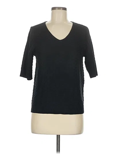 Pre-owned Ella Moss Pullover Sweater In Black