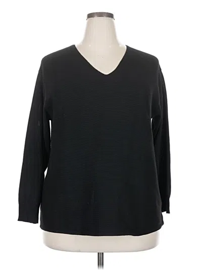 Pre-owned Ella Moss Pullover Sweater In Black