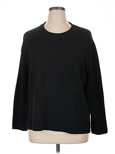 Pre-owned Ella Moss Pullover Sweater In Black