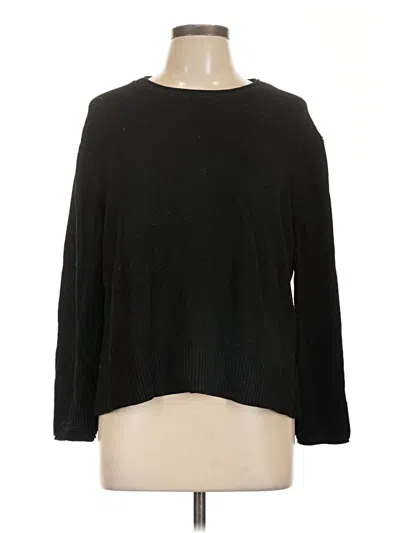 Pre-owned Ella Moss Pullover Sweater In Black