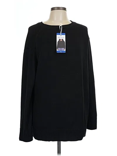 Pre-owned Ella Moss Pullover Sweater In Black