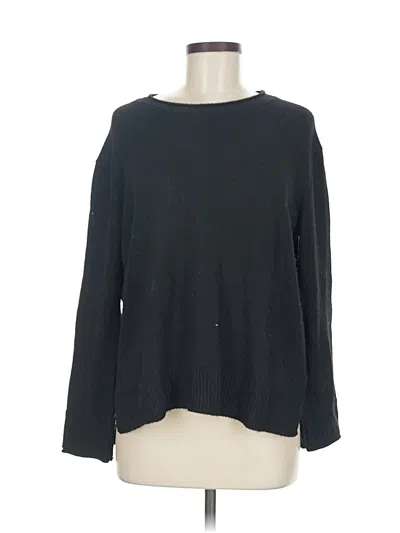 Pre-owned Ella Moss Pullover Sweater In Black
