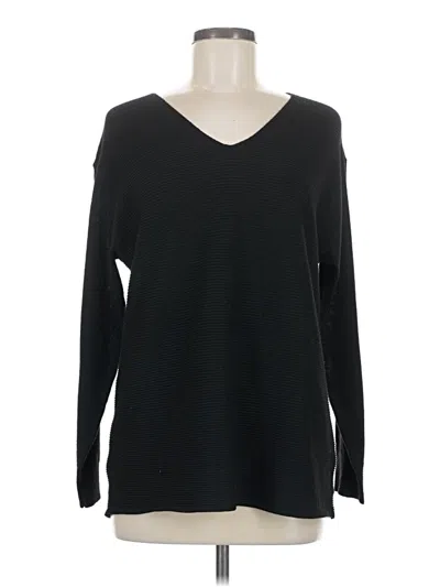 Pre-owned Ella Moss Pullover Sweater In Black