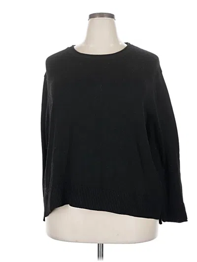 Pre-owned Ella Moss Pullover Sweater In Black