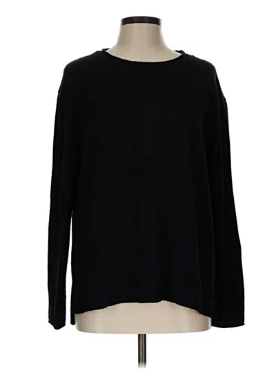 Pre-owned Ella Moss Pullover Sweater In Black