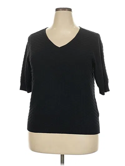 Pre-owned Ella Moss Pullover Sweater In Black