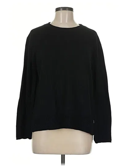 Pre-owned Ella Moss Pullover Sweater In Black