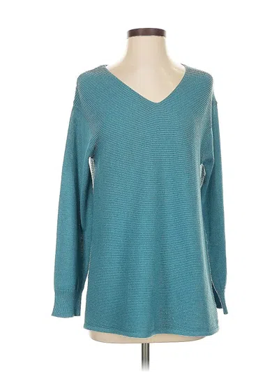Pre-owned Ella Moss Pullover Sweater In Blue