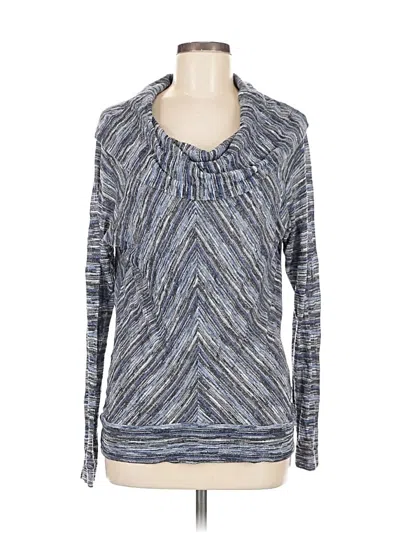 Pre-owned Ella Moss Pullover Sweater In Blue