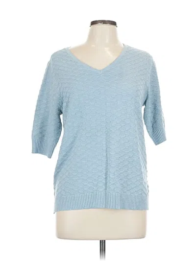 Pre-owned Ella Moss Pullover Sweater In Blue