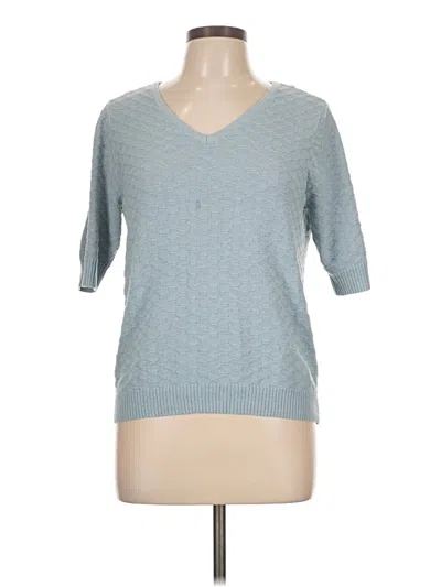 Pre-owned Ella Moss Pullover Sweater In Blue