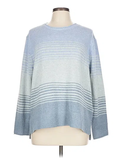 Pre-owned Ella Moss Pullover Sweater In Blue