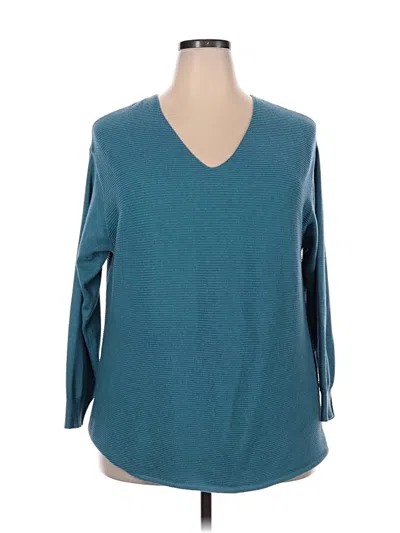 Pre-owned Ella Moss Pullover Sweater In Blue