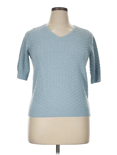 Pre-owned Ella Moss Pullover Sweater In Blue