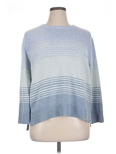 Pre-owned Ella Moss Pullover Sweater In Blue