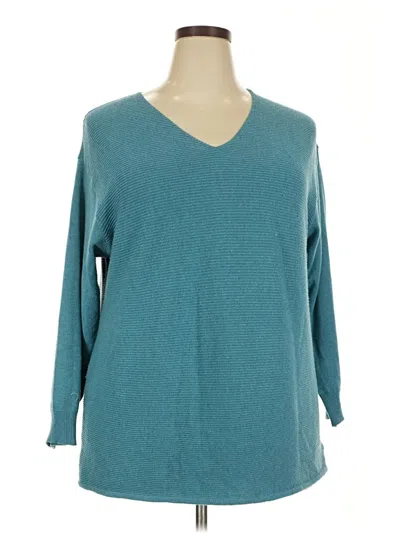 Pre-owned Ella Moss Pullover Sweater In Blue