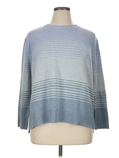 Pre-owned Ella Moss Pullover Sweater In Blue