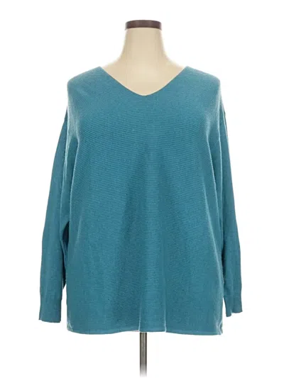 Pre-owned Ella Moss Pullover Sweater In Blue
