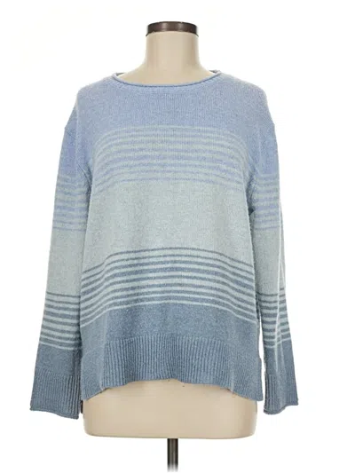 Pre-owned Ella Moss Pullover Sweater In Blue