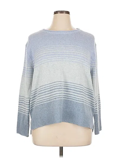 Pre-owned Ella Moss Pullover Sweater In Blue
