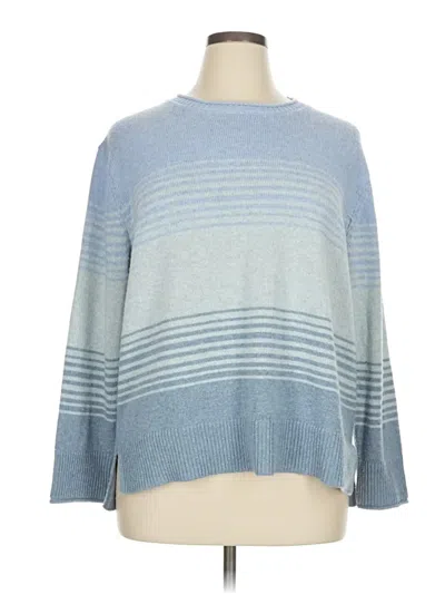 Pre-owned Ella Moss Pullover Sweater In Blue