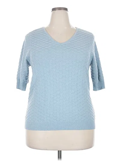 Pre-owned Ella Moss Pullover Sweater In Blue