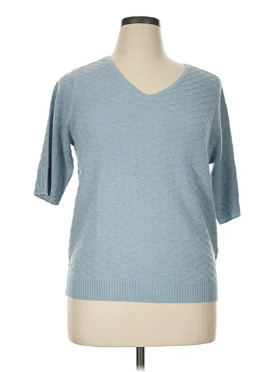 Pre-owned Ella Moss Pullover Sweater In Blue
