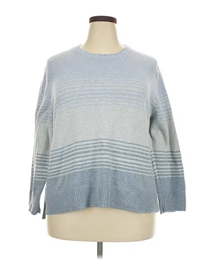 Pre-owned Ella Moss Pullover Sweater In Blue