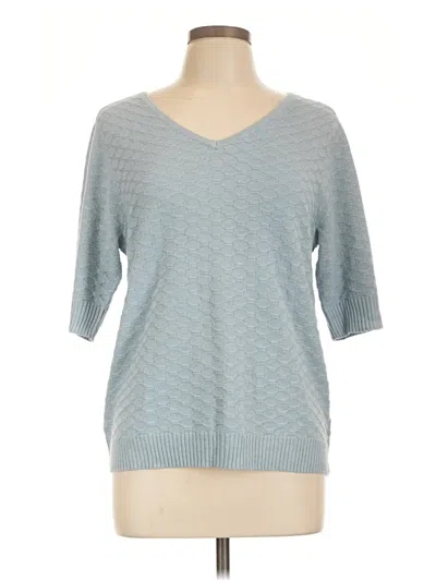 Pre-owned Ella Moss Pullover Sweater In Blue