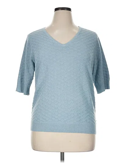 Pre-owned Ella Moss Pullover Sweater In Blue