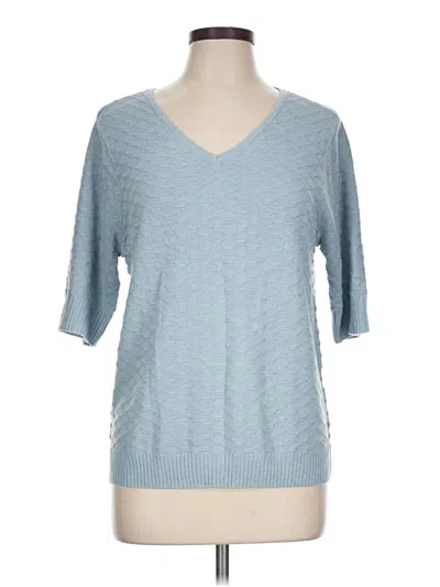 Pre-owned Ella Moss Pullover Sweater In Blue