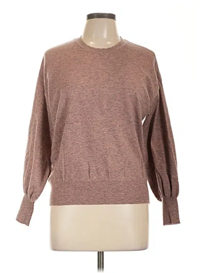 Pre-owned Ella Moss Pullover Sweater In Brown