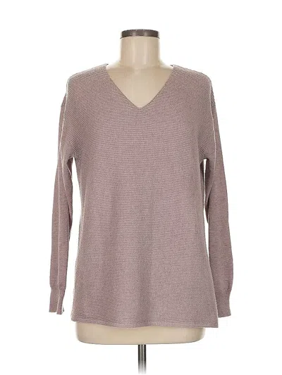 Pre-owned Ella Moss Pullover Sweater In Brown