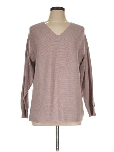 Pre-owned Ella Moss Pullover Sweater In Brown