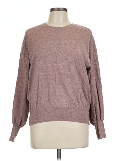 Pre-owned Ella Moss Pullover Sweater In Brown