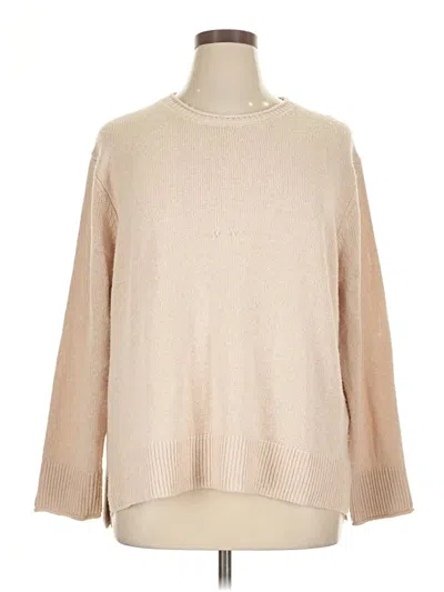 Pre-owned Ella Moss Pullover Sweater In Brown