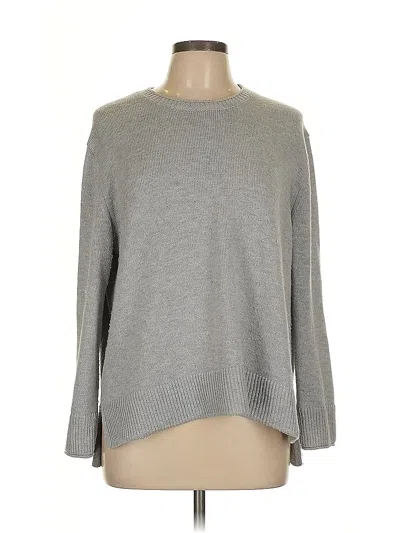 Pre-owned Ella Moss Pullover Sweater In Gray