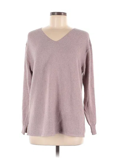 Pre-owned Ella Moss Pullover Sweater In Gray